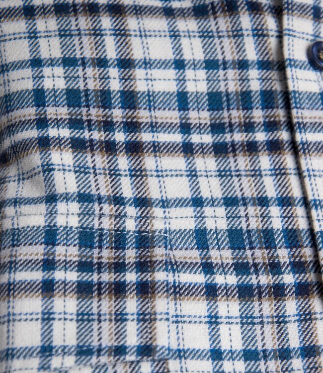 Slim fit petrolblauw houthakkershemd 5