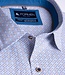 Camel en blauw printhemd poplin 1 thumbnail