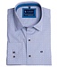 Camel en blauw printhemd poplin 3 thumbnail