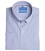 Slim fit camel en blauw printhemd poplin 3 thumbnail