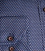Donkerblauw hemd met driehoek print 2 thumbnail