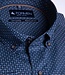 Donkerblauw hemd met tegelmotief 1 thumbnail