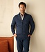 Essential heren cardigan met rits - katoen blauw 1 thumbnail