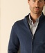 Essential heren cardigan met rits - katoen blauw 3 thumbnail