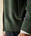 Essential heren cardigan met rits - katoen groen 3 thumbnail