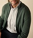 Essential heren cardigan met rits - katoen groen 4 thumbnail