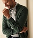 Essential heren cardigan met rits - katoen groen 2 thumbnail