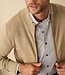 Essential heren cardigan met rits - katoen beige 2 thumbnail