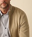 Essential heren cardigan met rits - katoen beige 3 thumbnail