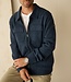 Stijlvol sweat cardigan donkerblauw 1 thumbnail
