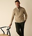 Quarter zip herentrui - katoen beige 3 thumbnail