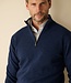 Quarter zip trui - wolmix blauw 2 thumbnail