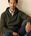 Quarter zip herentrui - lamswol groen 1 thumbnail