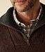 Quarter zip herentrui - lamswol bruin 3 thumbnail