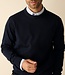 Herentrui met ronde hals - merinowol navy 3 thumbnail