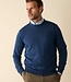 Herentrui met ronde hals - merinowol denim 1 thumbnail