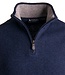 Quarter zip trui - wolmix blauw 5 thumbnail