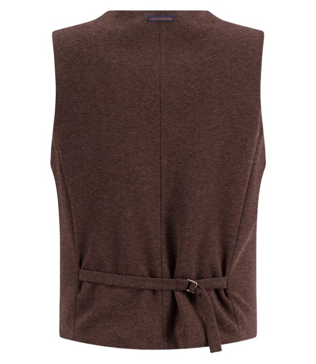 waistcoat pique bruin 2