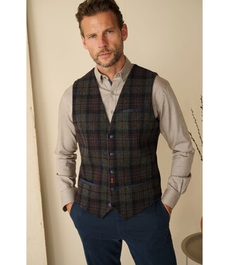 FORMEN waistcoat tartan ruit