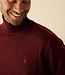 Fijne rolkraagtrui - merino bordeaux 2 thumbnail