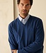 V-hals trui - merino denim blauw 5 thumbnail