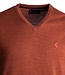 V-hals trui - merino terracotta 5 thumbnail