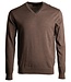 V-hals trui - merino taupe 4 thumbnail