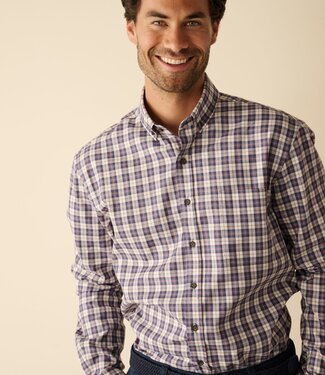 FORMEN Geruit hemd in twill katoen