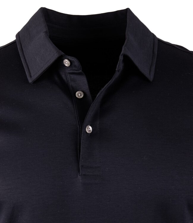 Polo lange mouwen liquid cotton navy 5