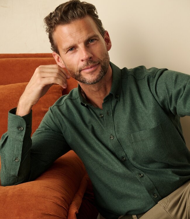Wooltouch hemd groen flanel 2