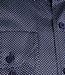 Donkerblauw hemd met rode print poplin 4 thumbnail