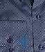 Donkerblauw printhemd poplin 2 thumbnail