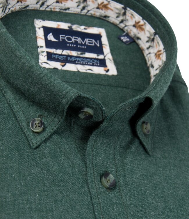 Wooltouch hemd groen flanel 4