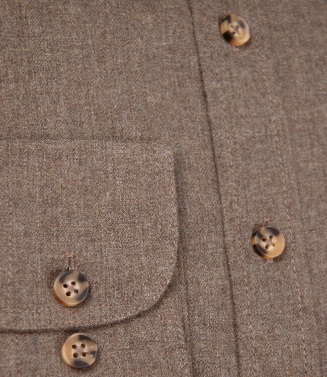 Wooltouch hemd bruin flanel 4