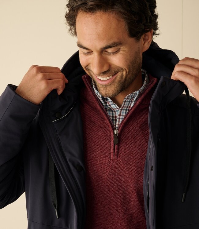 Herenjas softshell padded donkerblauw 2