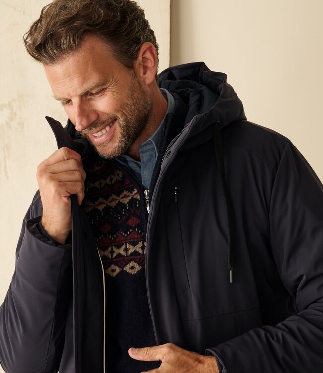 Herenjas softshell padded donkerblauw 4