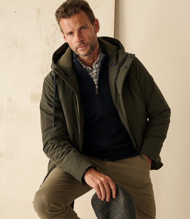 Herenjas softshell padded olive 4