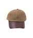 Baseball pet tweed met lederen klep 2 thumbnail