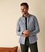 Slim fit jeansblauw twill flanel hemd 3 thumbnail
