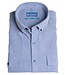 Slim fit jeansblauw twill flanel hemd 4 thumbnail