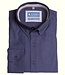 Donkerblauw slim fit hemd Oxford katoen 6 thumbnail