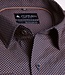 Donkerblauw-camel printhemd poplin 4 thumbnail
