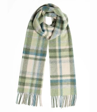 FORMEN Herensjaal tartan - lamswol groen