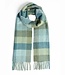 Herensjaal tartan - lamswol groen-blauw 1 thumbnail