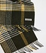 Herensjaal tartan - lamswol kaki-oker 2 thumbnail