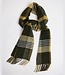 Herensjaal tartan - lamswol kaki-oker 3 thumbnail