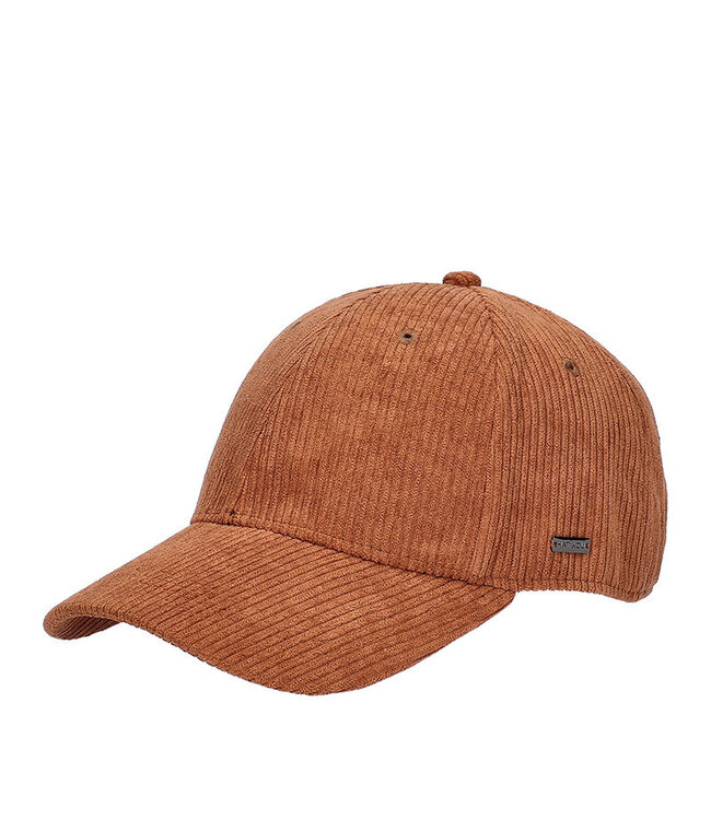 Baseball pet corduroy roest 1