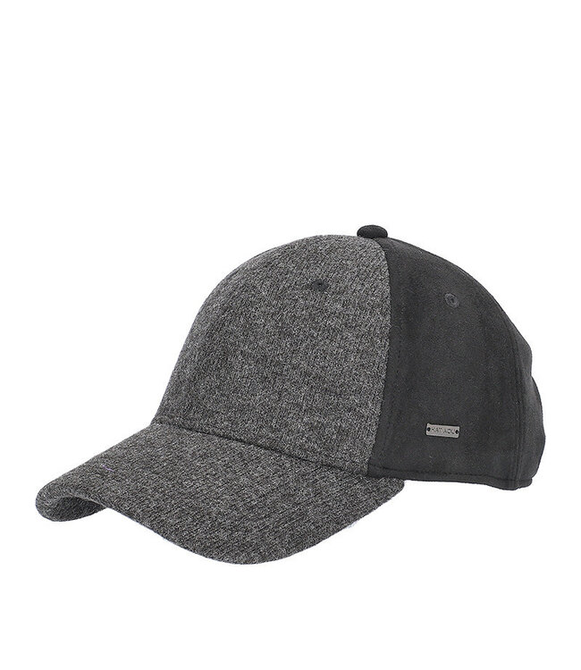 Baseball pet two-tone zwart-grijs 1