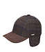 Baseball pet met oorkleppen check bruin 1 thumbnail