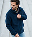 Heren fleece jacket blauw 3 thumbnail